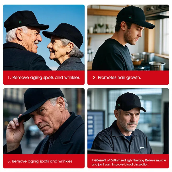 Longevus FolliGlo™ Red Light Therapy Cap: Cellular Revitalization for Fuller, Healthier Hair