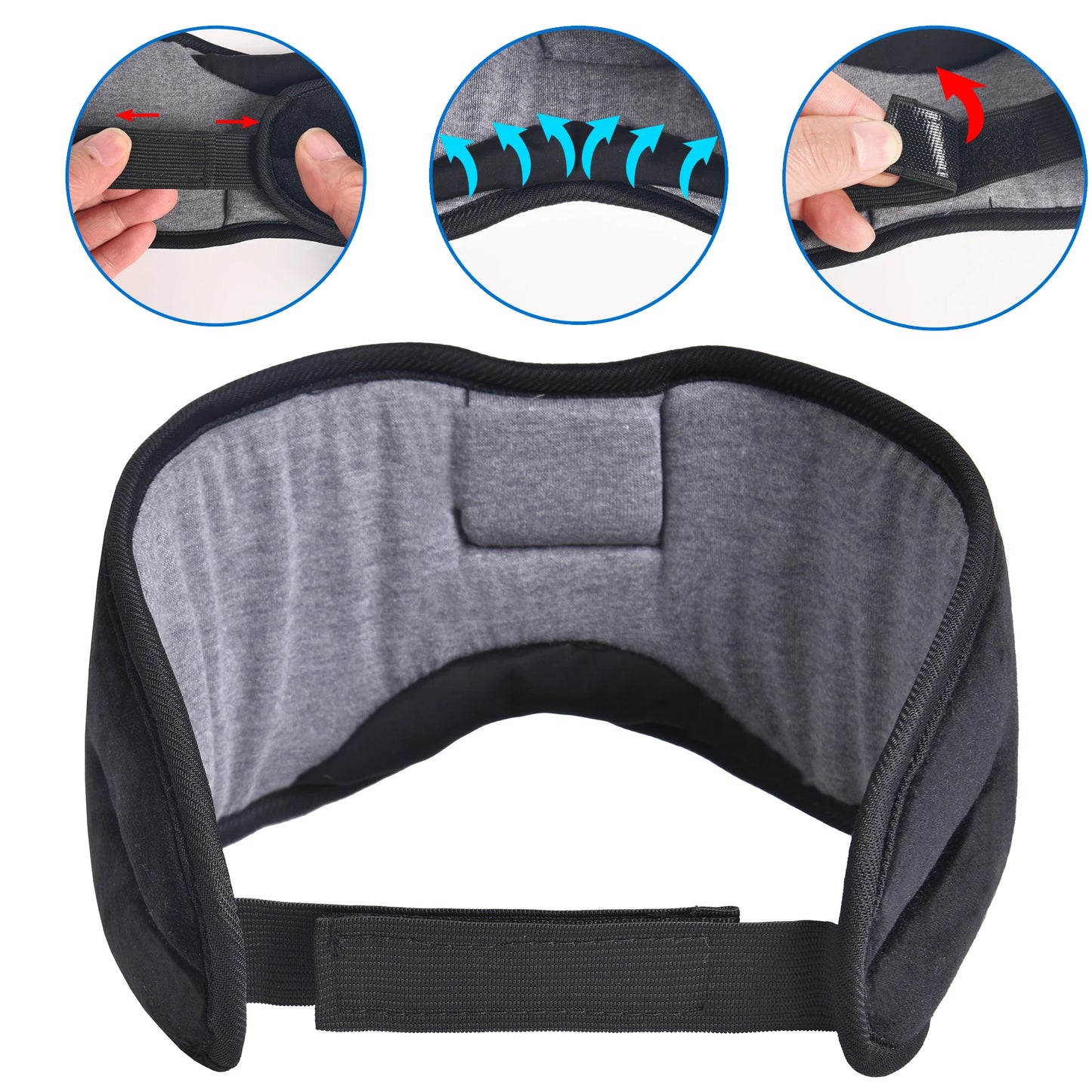 Bluetooth 5.3 Eye Mask Headphones – Sleep Better with Music