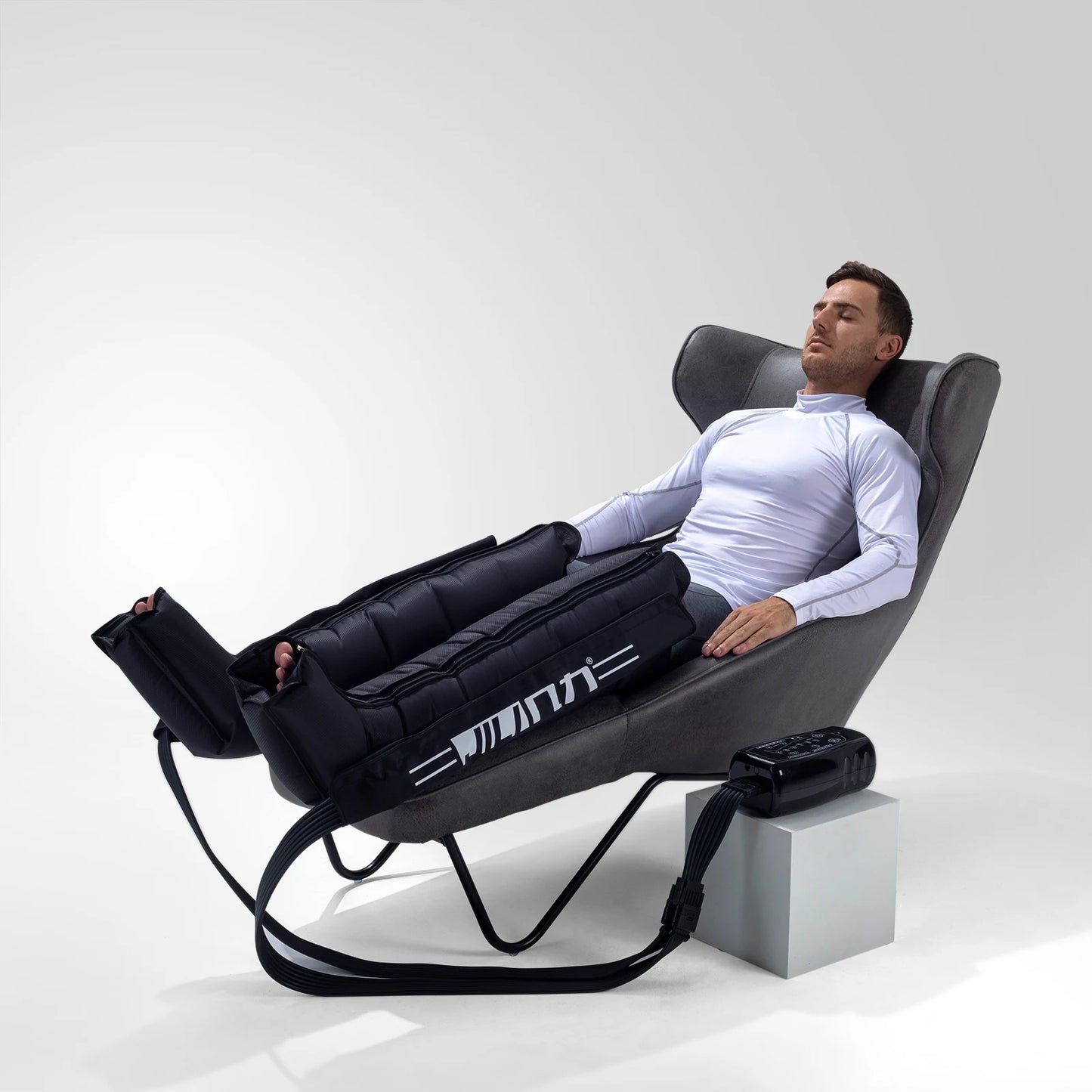 Pressotherapy Air Compression Foot Massager - Leg Recovery Boots with Lymphatic Drainage