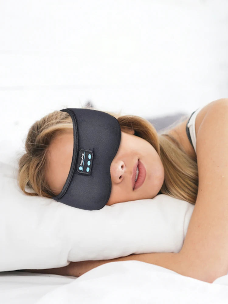 Bluetooth 5.3 Eye Mask Headphones – Sleep Better with Music