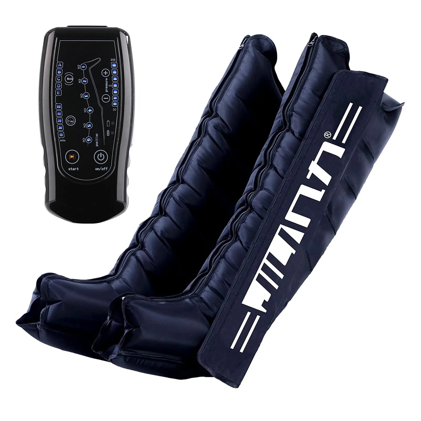 Pressotherapy Air Compression Foot Massager - Leg Recovery Boots with Lymphatic Drainage