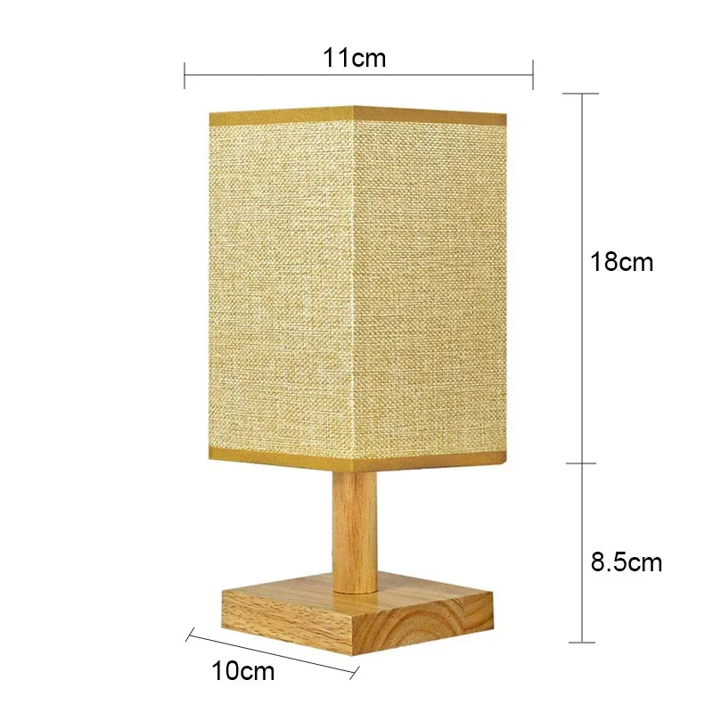 LED Table Lamp – Simple Chinese Style with Dimmable Warm Light