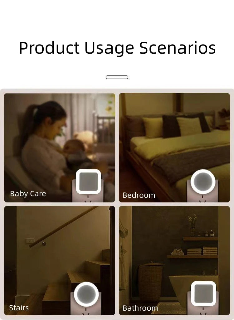 LED Light Control Sensing Night Lamp – Smart, Safe & Energy Efficient