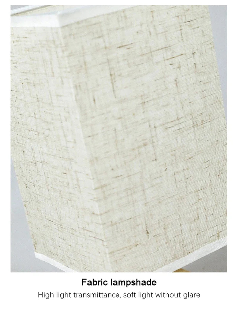 LED Table Lamp – Simple Chinese Style with Dimmable Warm Light