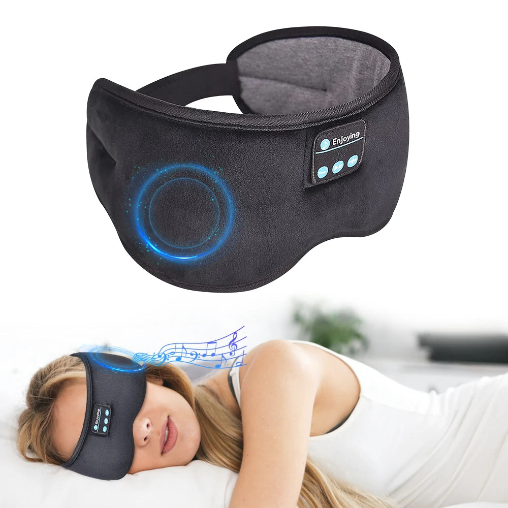 Bluetooth 5.3 Eye Mask Headphones – Sleep Better with Music