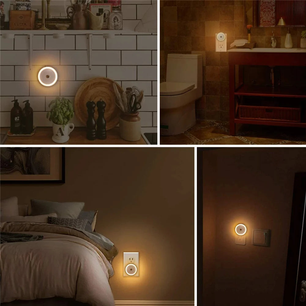 Smart LED Night Light with Amber Glow – Eye-Friendly and Energy Efficient