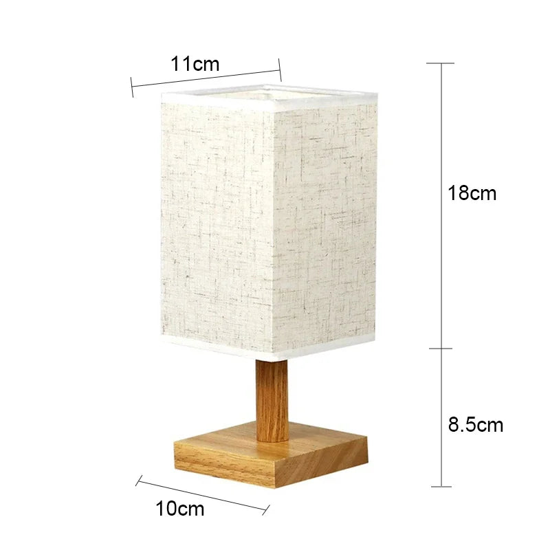 LED Table Lamp – Simple Chinese Style with Dimmable Warm Light