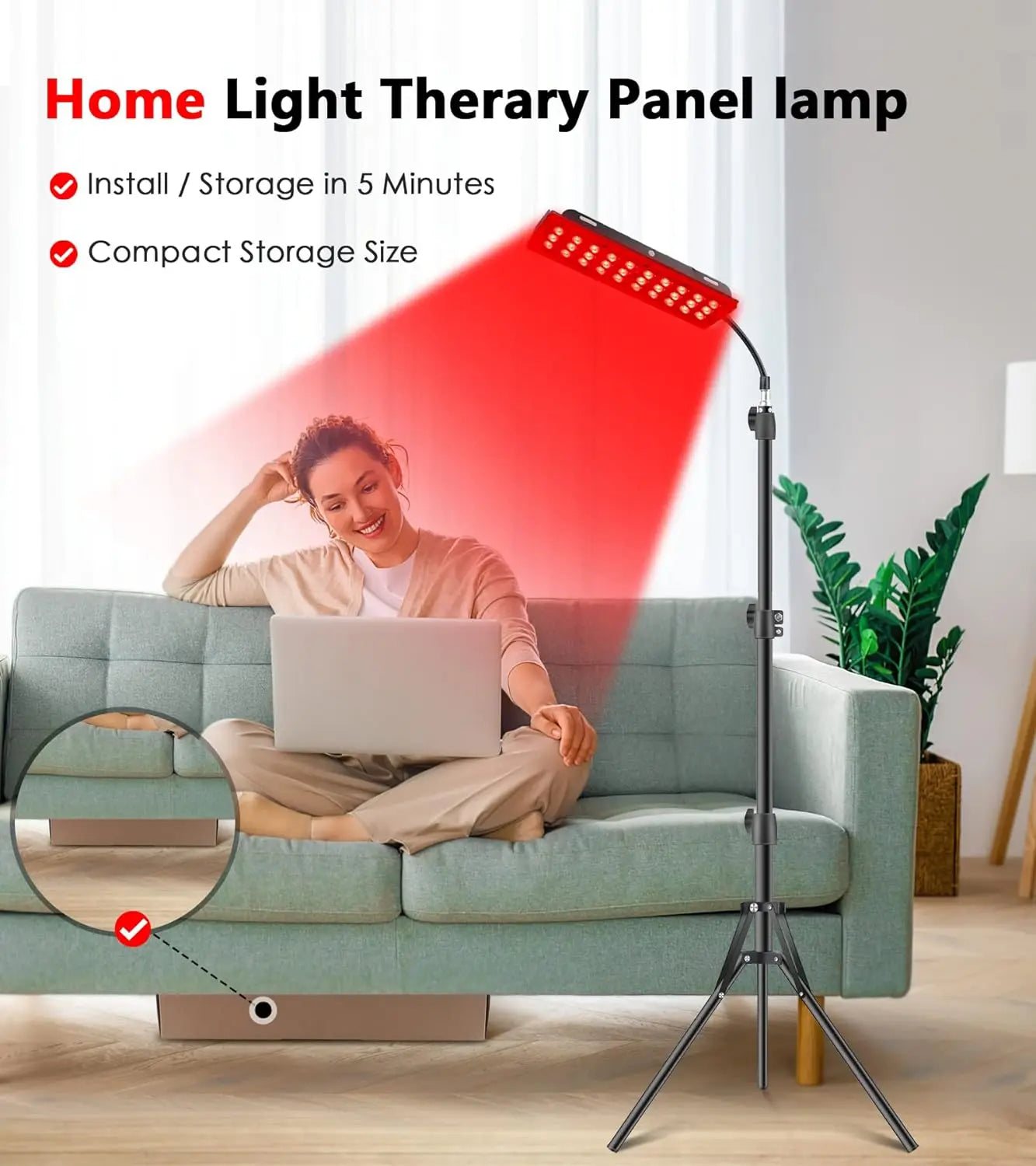 Red & Infrared Light Therapy Device (660nm and 850mn) – Full Body Recovery & Skin Rejuvenation