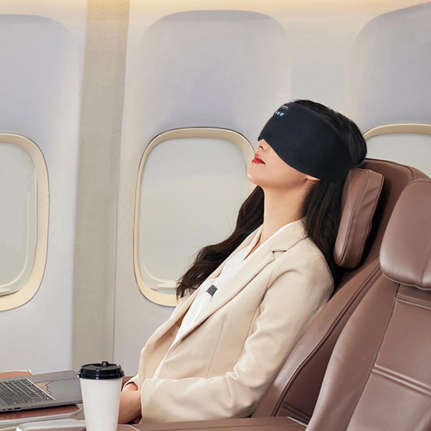 Bluetooth 5.3 Eye Mask Headphones – Sleep Better with Music