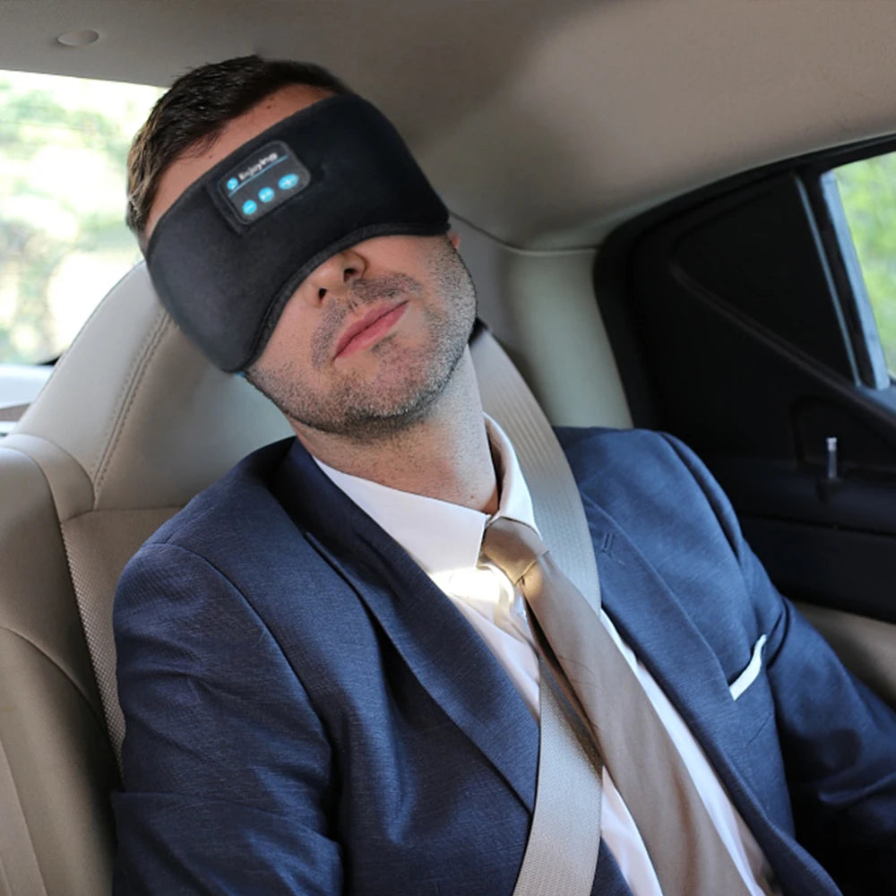 Bluetooth 5.3 Eye Mask Headphones – Sleep Better with Music