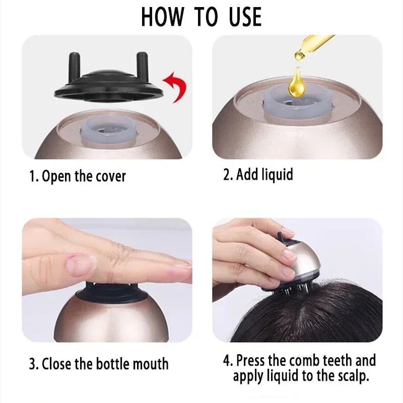 Liquid Comb & Mini Serum Applicator – Precision Hair Growth Aid