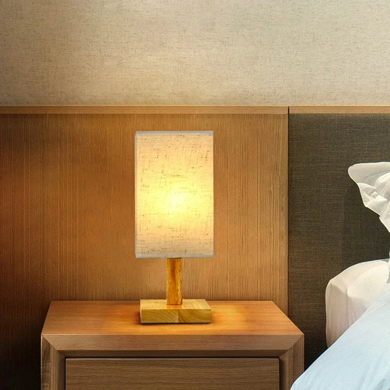 LED Table Lamp – Simple Chinese Style with Dimmable Warm Light