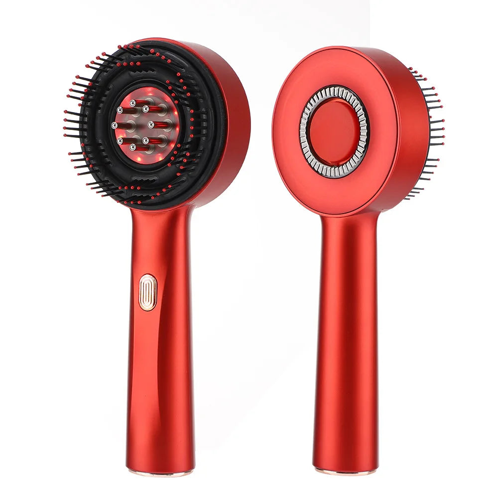 Electric Massage Comb with Vibration and Red Light Therapy for Hair Growth