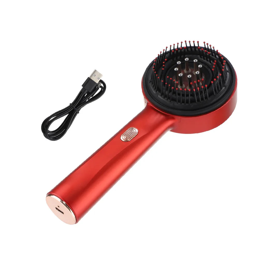Electric Massage Comb with Vibration and Red Light Therapy for Hair Growth