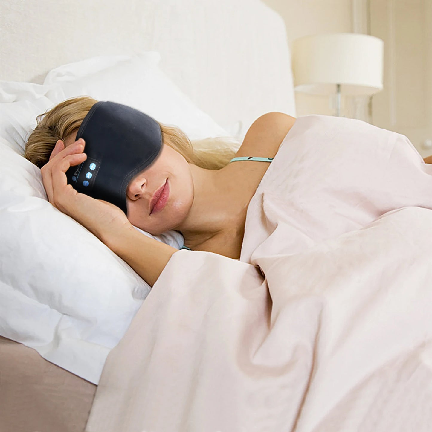 Bluetooth 5.3 Eye Mask Headphones – Sleep Better with Music
