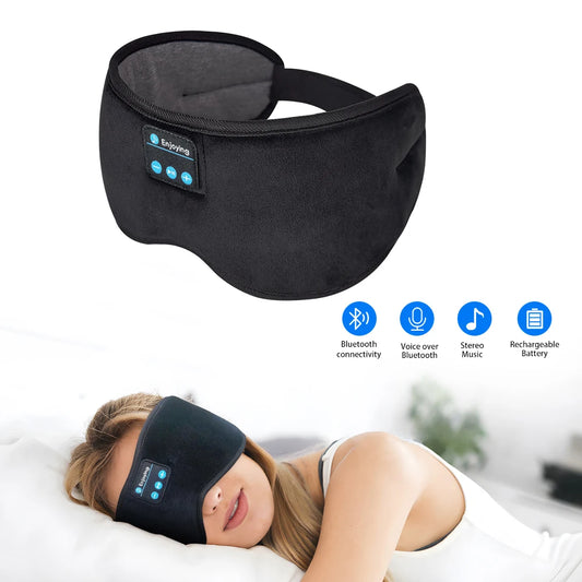 Bluetooth 5.3 Eye Mask Headphones – Sleep Better with Music