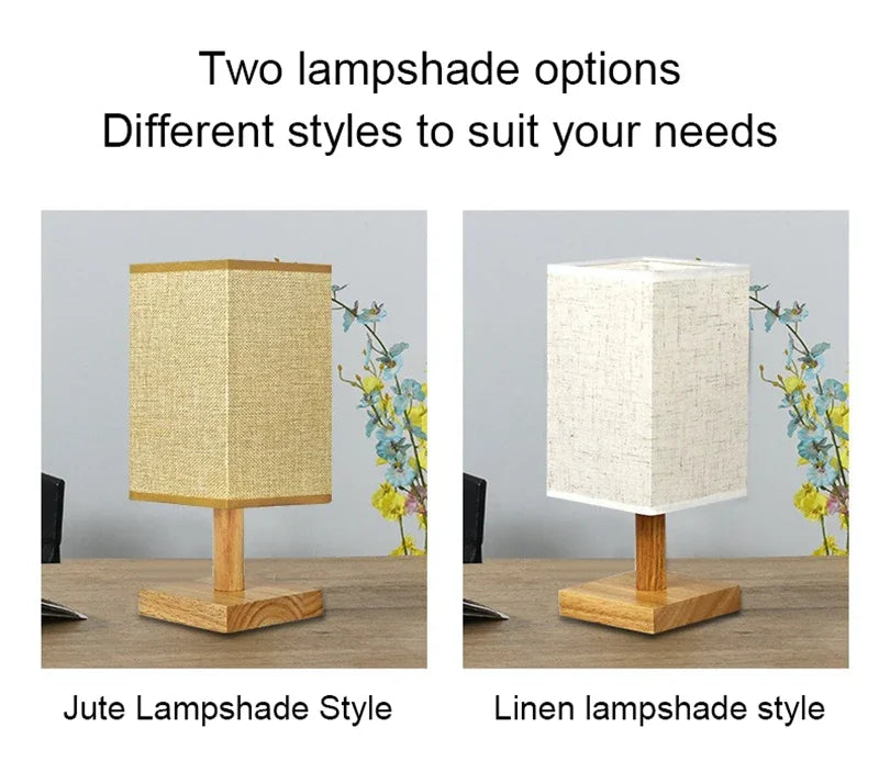 LED Table Lamp – Simple Chinese Style with Dimmable Warm Light