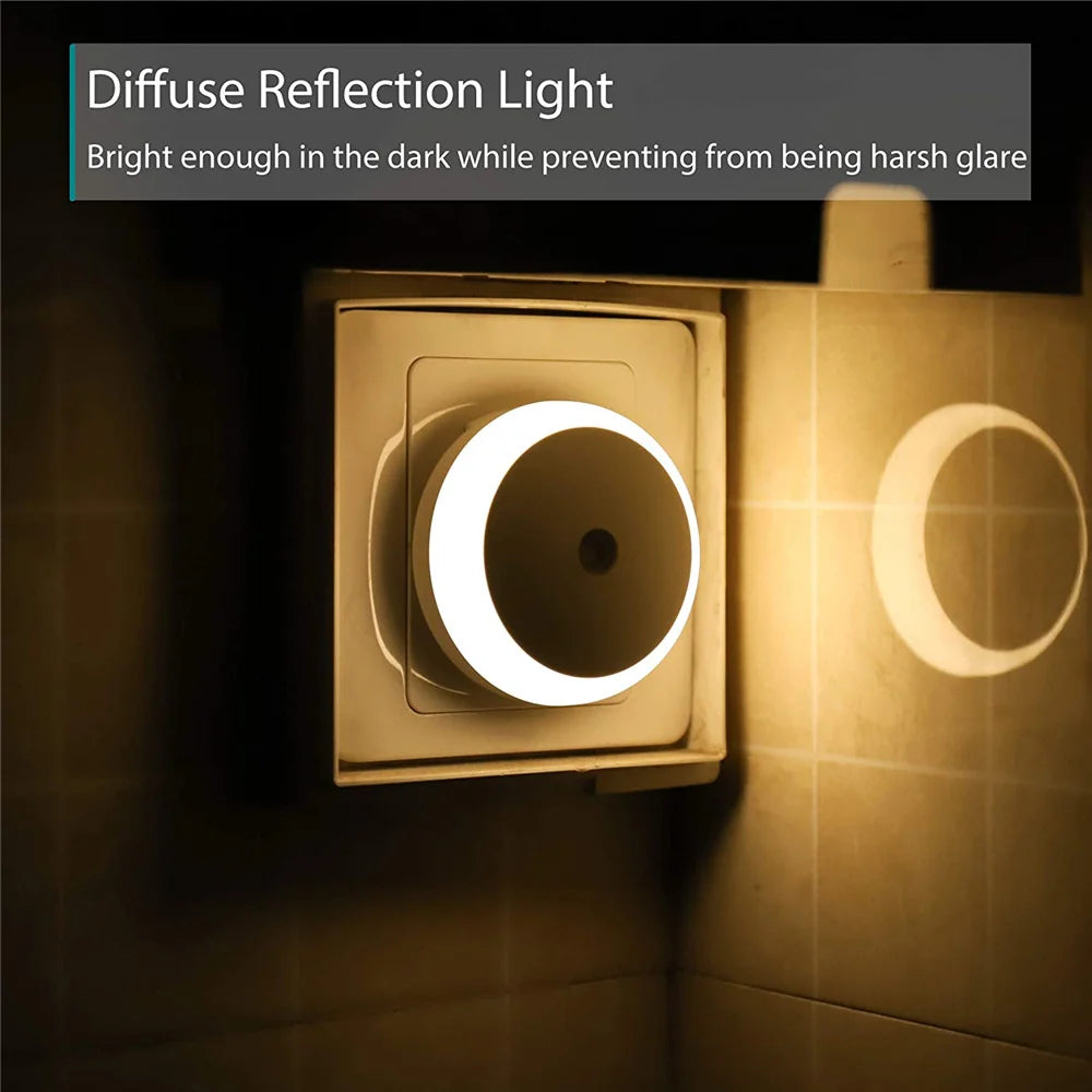 Smart LED Night Light with Amber Glow – Eye-Friendly and Energy Efficient