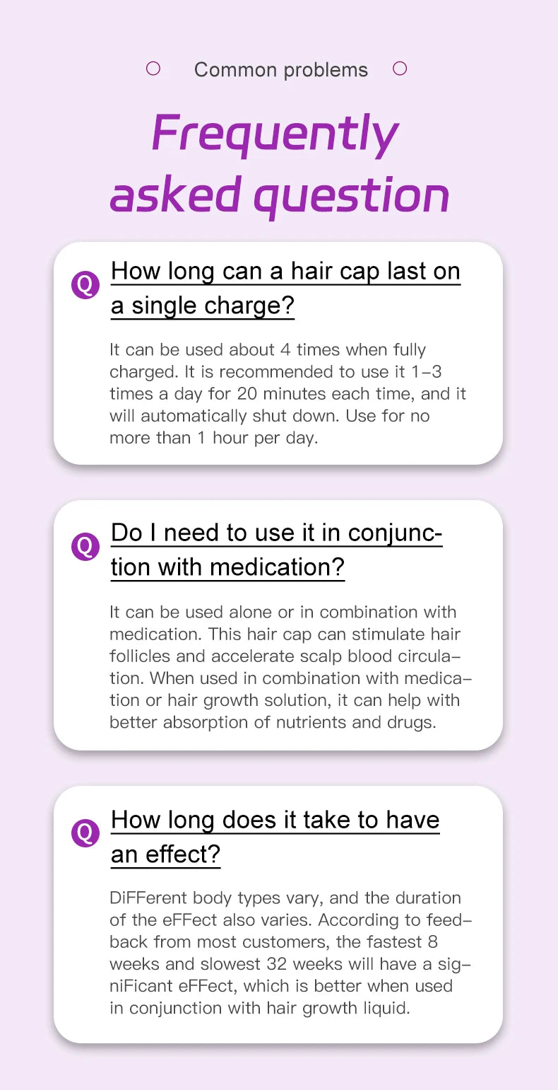 Red Light Therapy Hair Growth Cap