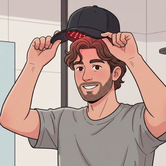 Longevus FolliGlo™ Red Light Therapy Cap: Cellular Revitalization for Fuller, Healthier Hair