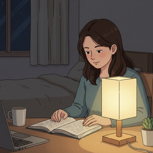 LED Table Lamp – Simple Chinese Style with Dimmable Warm Light