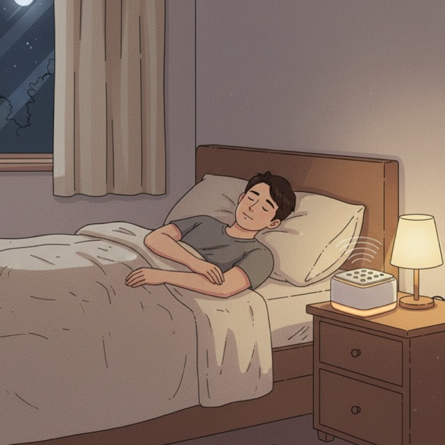 White Noise Machine with 30 Soothing Sounds & Warm Light – For Restful Sleep and Focus